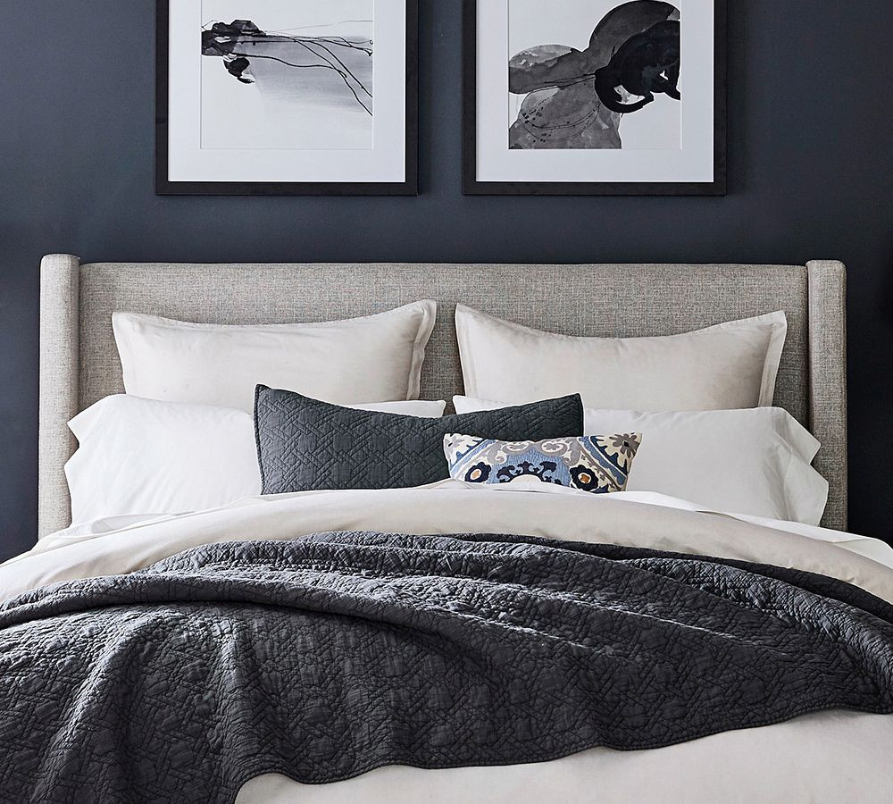 Elliot Shelter Upholstered Headboard | Pottery Barn (US)