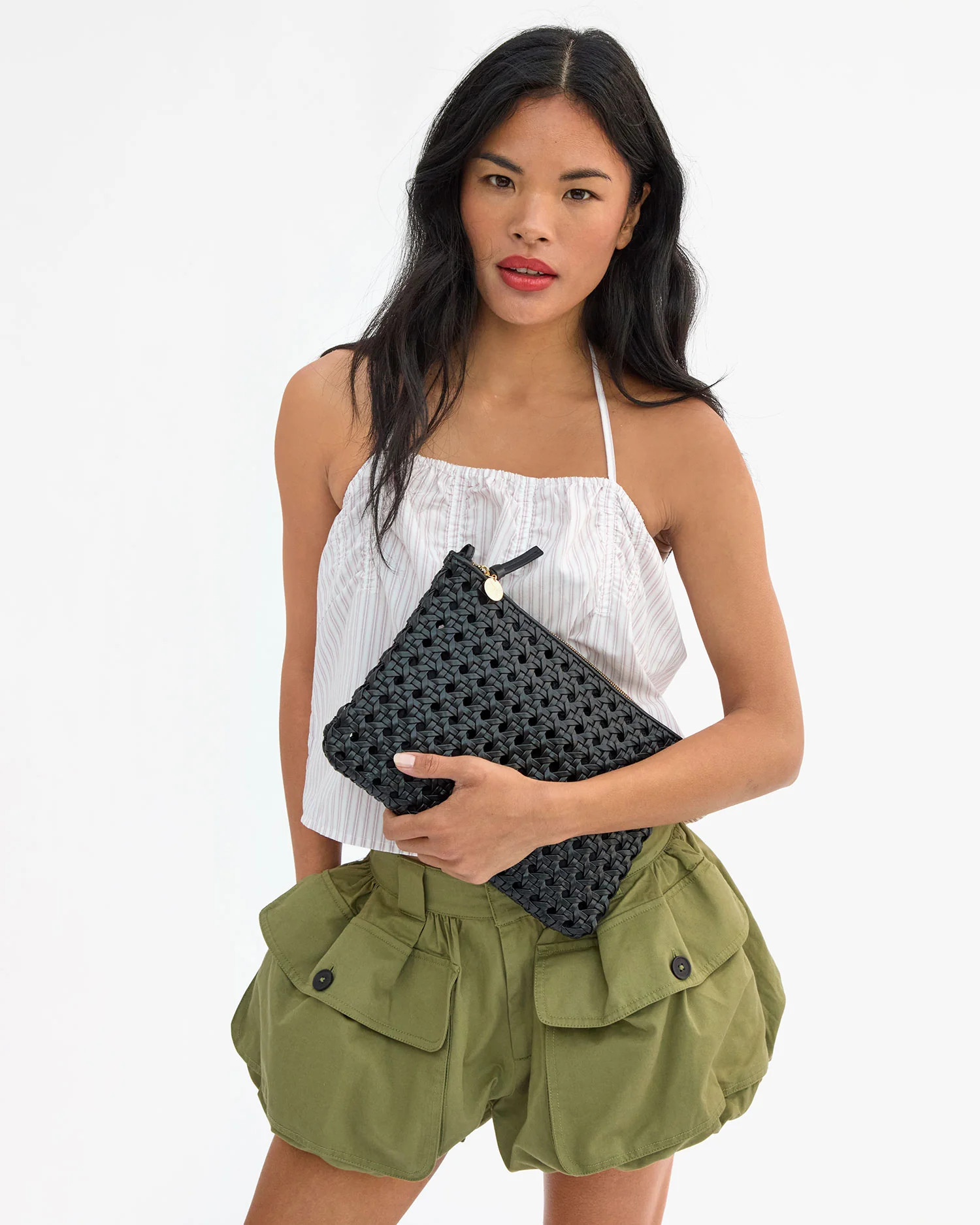 Flat Clutch w/ Tabs | Clare V.