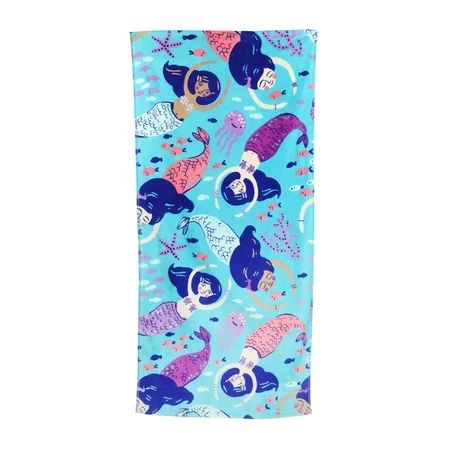 Mainstays Printed Sheared Beach Towel, Mermaid | Walmart Online Grocery