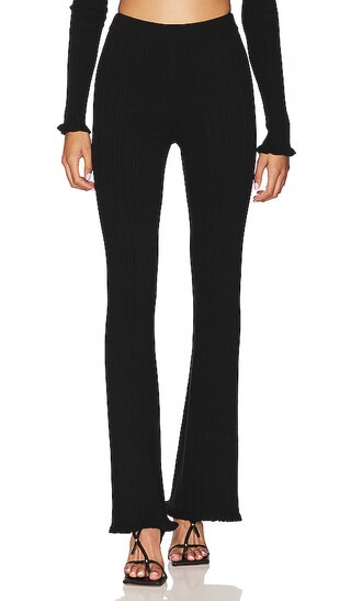 Variegated Rib Pant in Black | Revolve Clothing (Global)