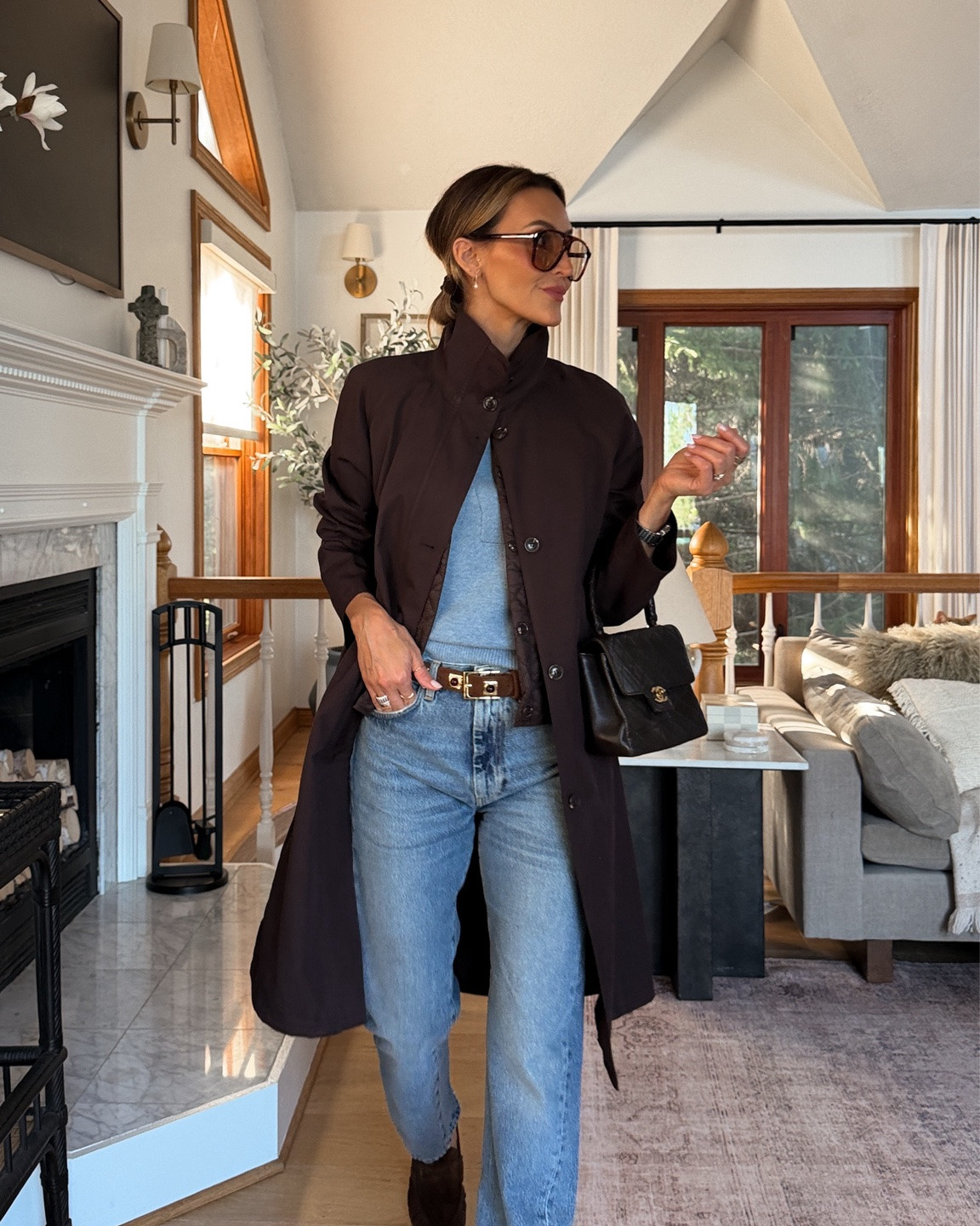 Chocolate brown rain coat, I’m loving for the transitional weather. Euro fall for raining days, it has a layering vest that keeps you warm but it’s removable 
Code FF25 right now!

#LTKootd #LTKgrwm #LTKSaleAlert