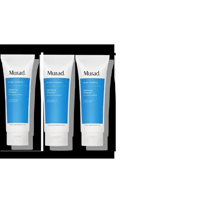 Murad Clarifying Cleanser - Acne Control Salicylic Acid & Green Tea Extract Face Wash - Exfoliating Acne Skin Care Treatment. Pack of 3 - 6.75 Oz. each. | Walmart (US)