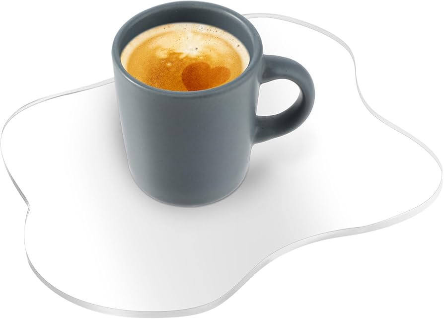 Acrylic Coasters, Ymapinc Coaster for Desk Clear Cloud Shape Coffee Cup Coaster Decorative Plates... | Amazon (US)