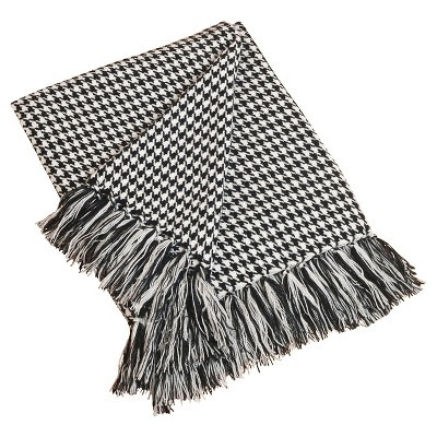 Black Houndstooth Throw (50"X60") | Target