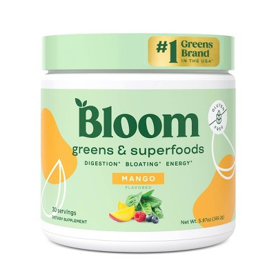 BLOOM NUTRITION Greens and Superfoods Powder - Mango - 5.97oz/30ct | Target