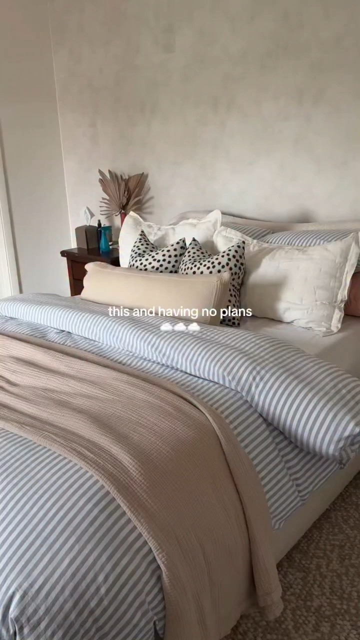 The plans include being horizontal ☁️🤪

The fluffy duvet hack changed the game for me and my cozy bedding. After trying so many duvet inserts, I finally found one that makes my bed look and feel like a cloud. 

Sharing the links to my cozy cottage core bedding necessities 🛌☁️

#fluffybed #bedmaking #hotelbedding #duvetcovers #cottagecorestyle

#LTKHome #LTKmorningroutine