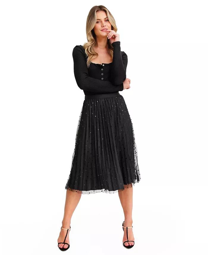Belle & Bloom Women Mixed Feeling Reversible Skirt - Macy's | Macy's