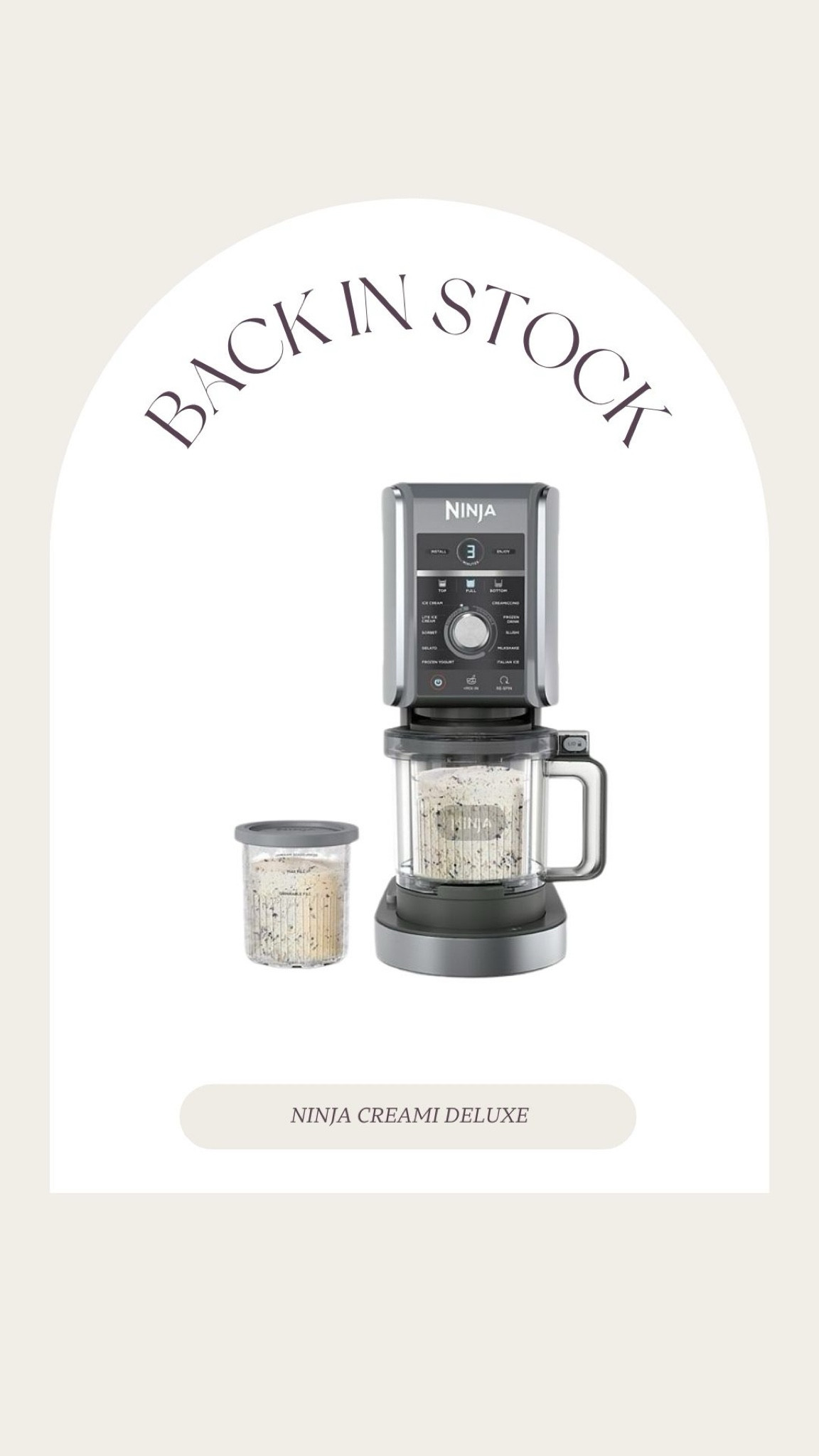 We love our ninja creami!! Deluxe version is finally back in stock! 

#LTKfitness #LTKhome