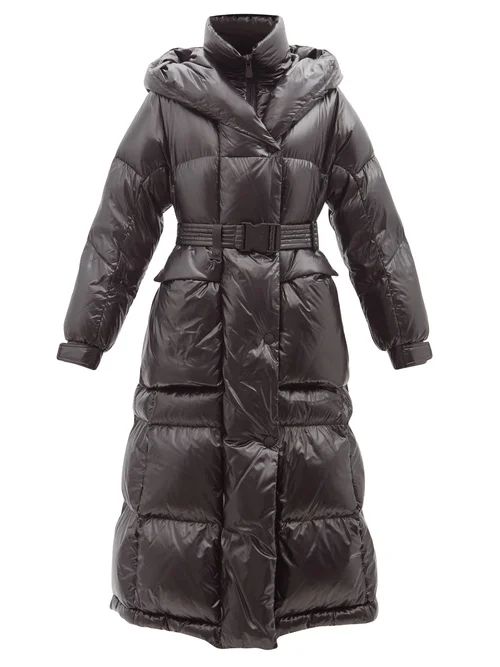 Moncler Grenoble - Combovin Hooded Quilted Down Coat - Womens - Black | Matches (UK)