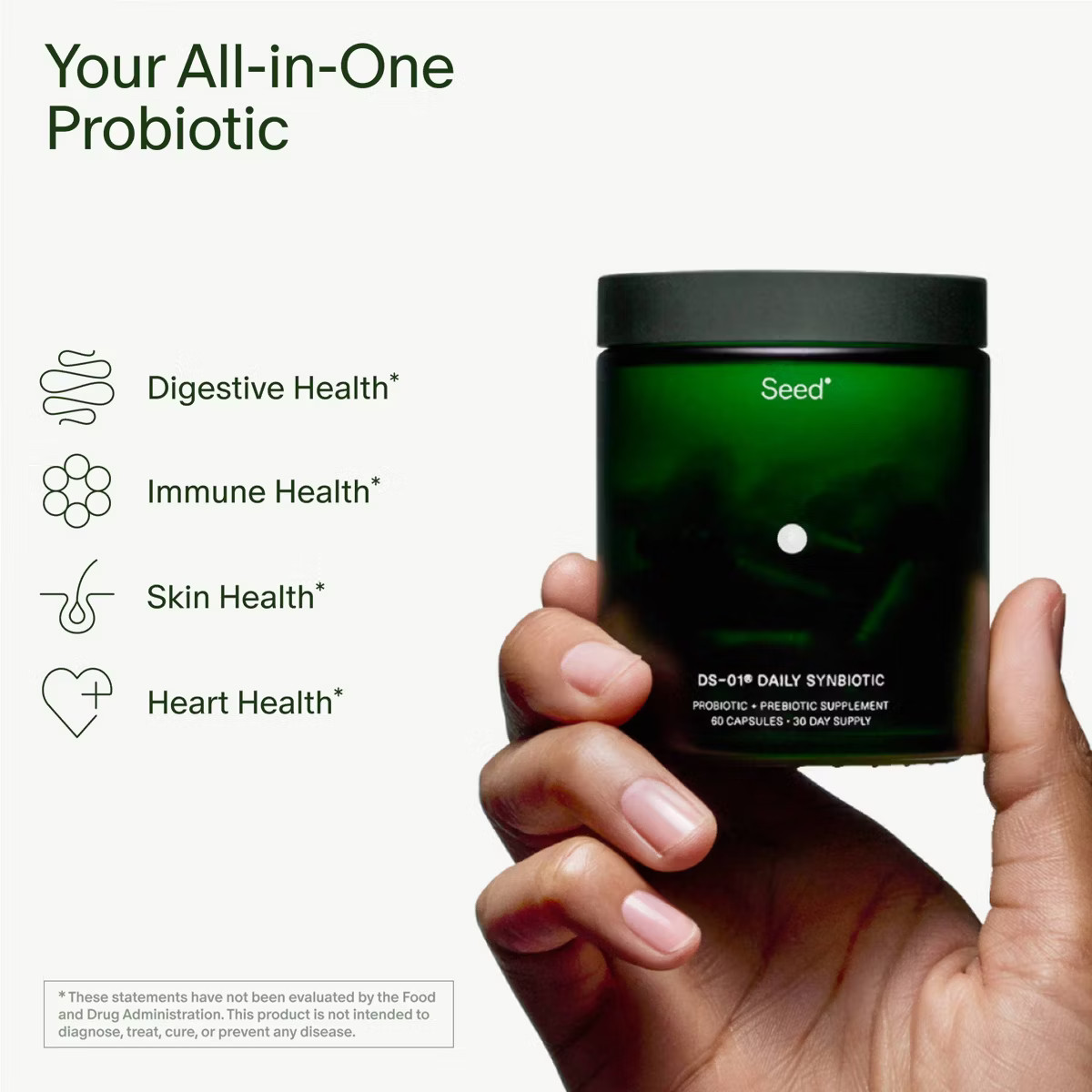 Seed Daily Synbiotic Probiotic Capsules - 60ct | Target