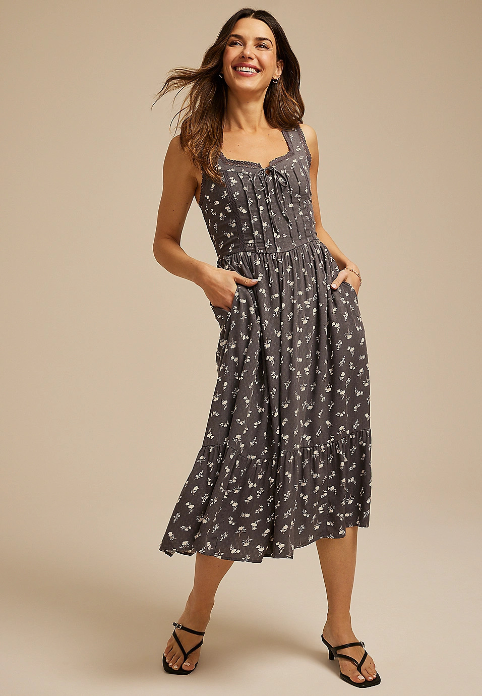 Bare Sweetheart Midi Dress | Maurices