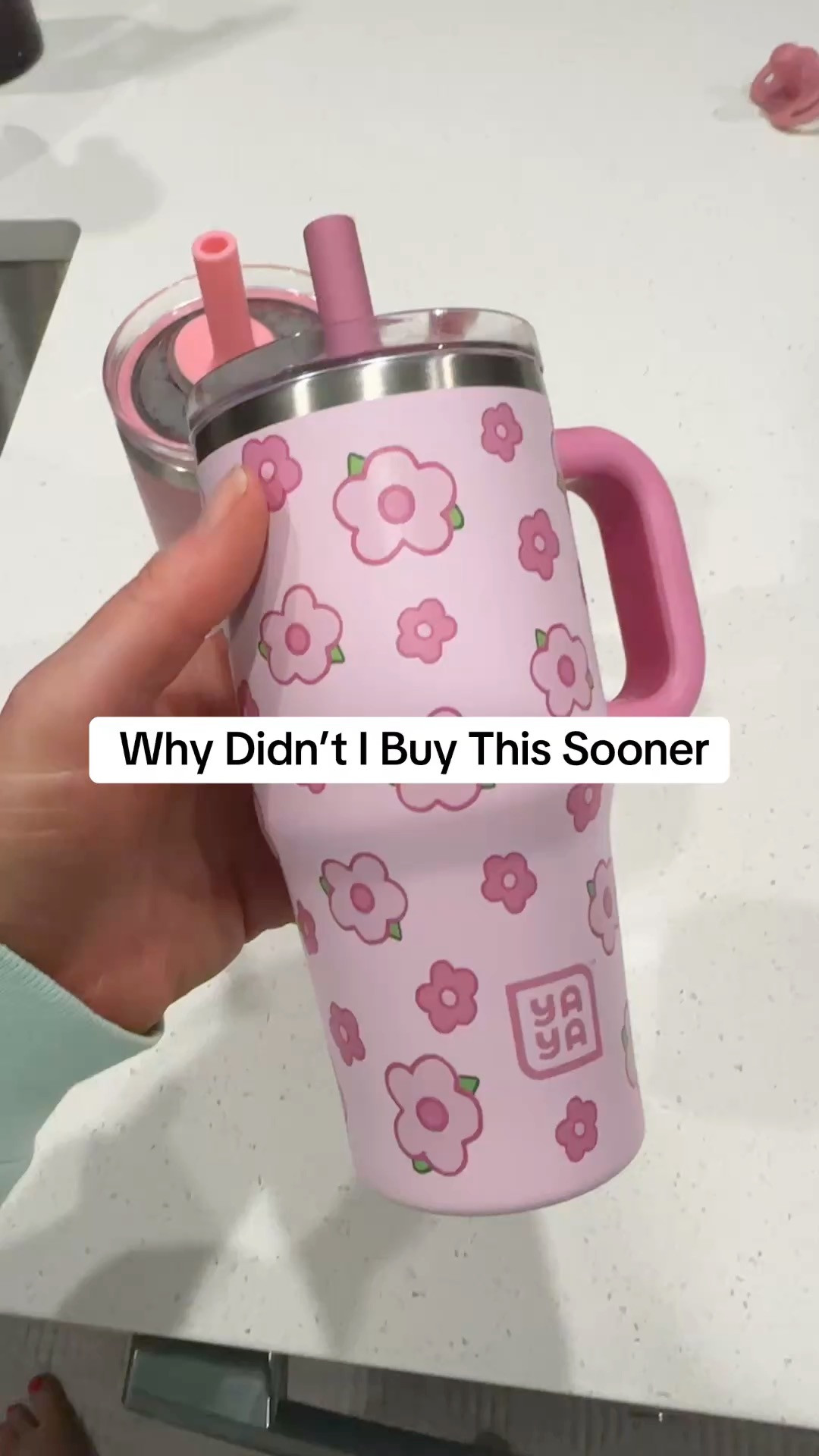 This is the Yaya Toddler Tumbler and honestly… this made mom life so much easier. My toddler used to spill drinks EVERYWHERE in the car, on the couch, in the diaper bag… literally everywhere. But this tumbler has a leak-resistant straw lid, it’s super durable, and my toddler is obsessed with carrying it around like a little emotional support cup. I also love that drinks stay cooler longer, especially during errands or park days. And the design is actually cute instead of looking like those bulky toddler cups.

#LTKmomlife #LTKKids #LTKBaby
