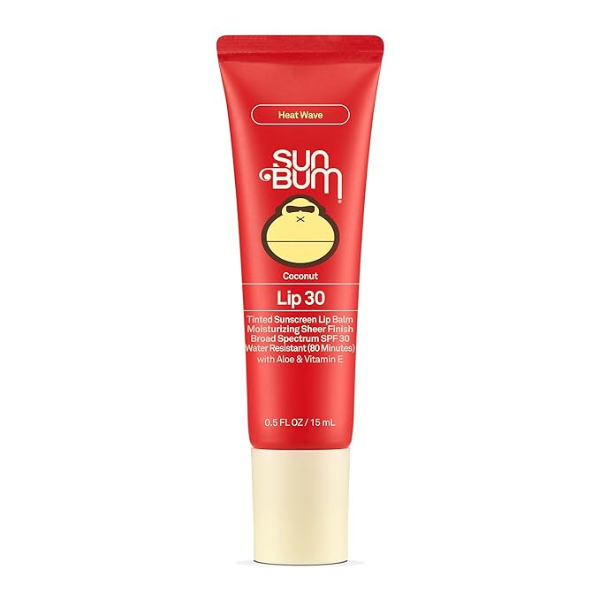 Sun Bum SPF 30 Sunscreen Heat Wave Tinted Lip Balm - Coconut Flavor Broad Spectrum Moisturizing w... | Amazon (US)