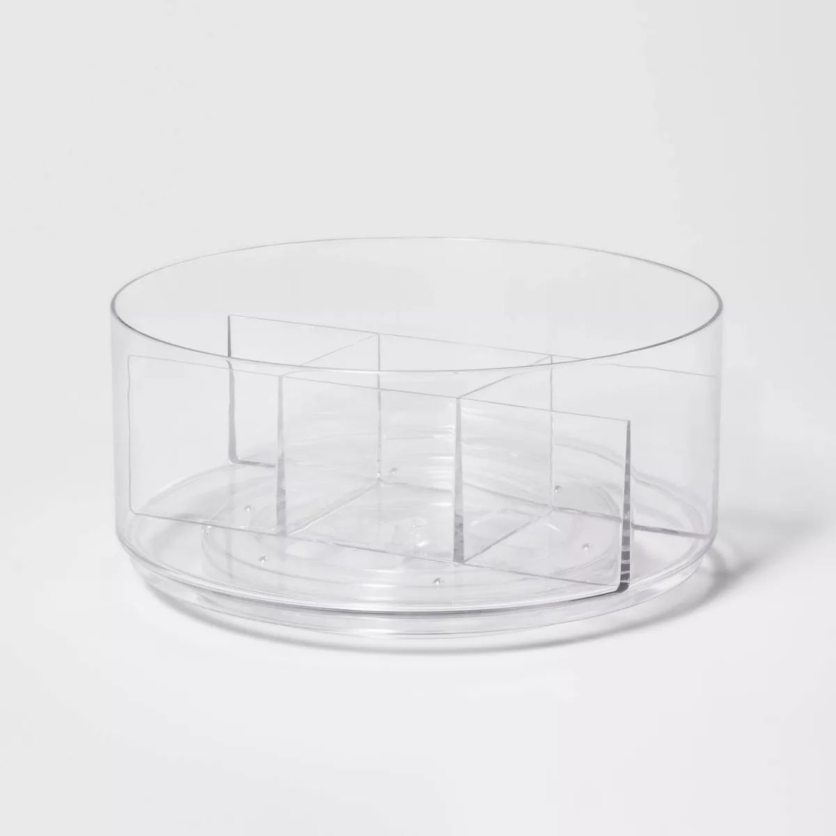 Bathroom Plastic Spinning Turntable Beauty Organizer Clear - Brightroom™ | Target