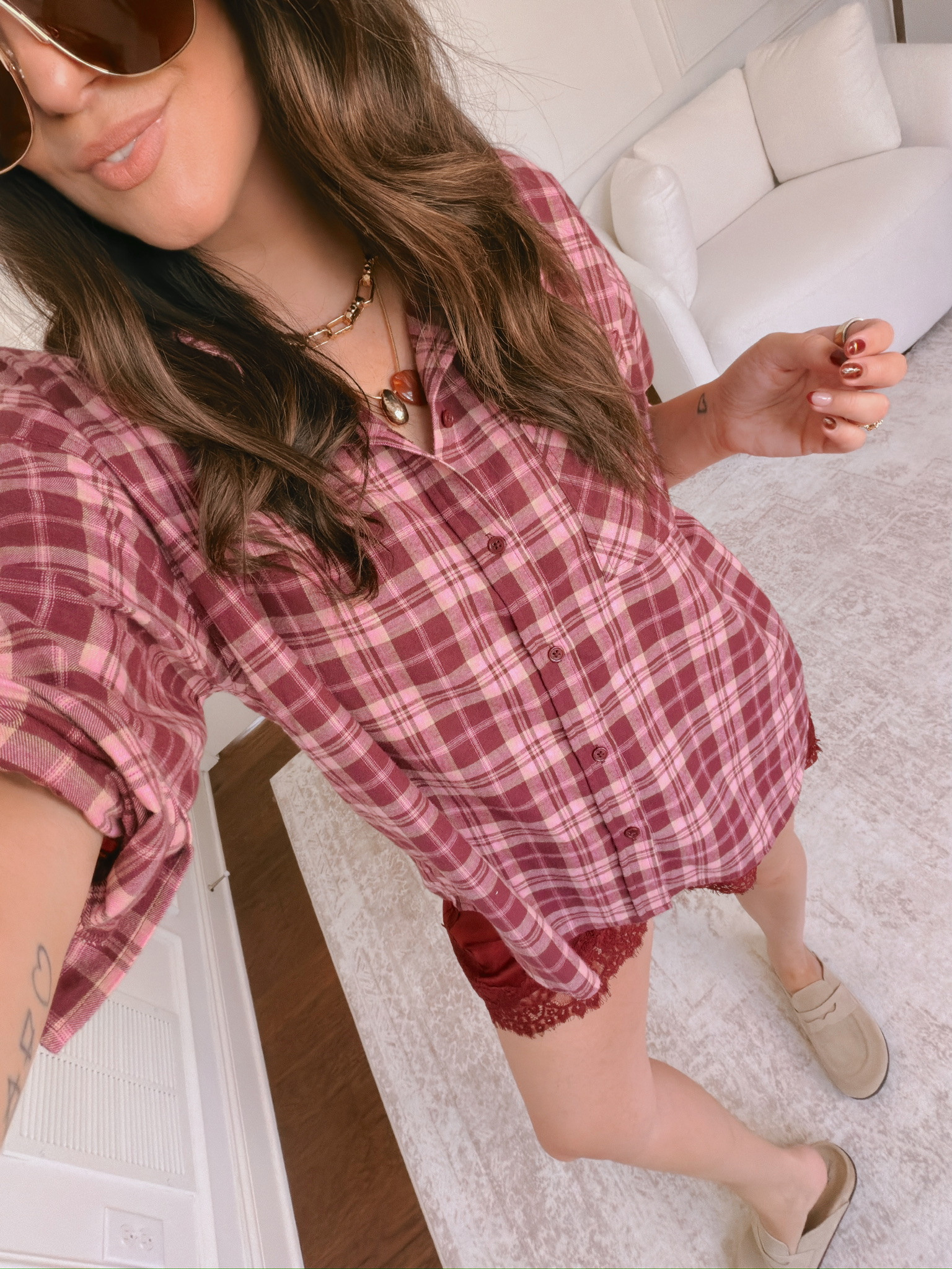 Wearing an XL in both pieces

#LTKSeasonal #LTKMidsize