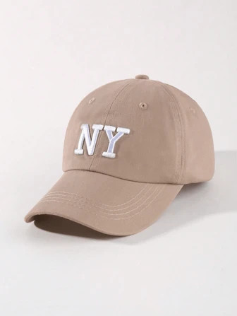 1pc Women's Ny Embroidered Popular Vintage Baseball Cap, Adjustable Size | SHEIN