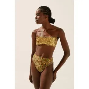 Biquíni Calcinha Hot Pants Onça Paetê VERDE/GREEN PP/XS | OffPremium (BR)