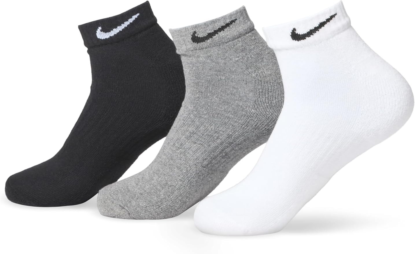 Nike Unisex Adult Everyday Cushioned Training Low Socks (3 Pairs) | Amazon (US)