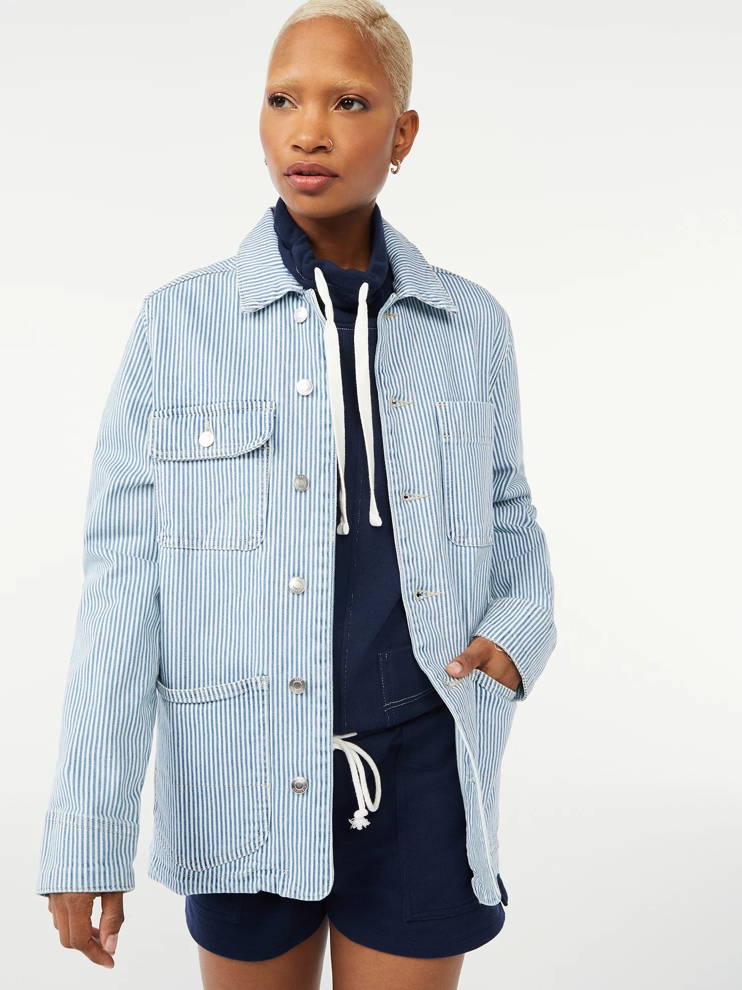 Free Assembly Women's Barn Jacket - Walmart.com | Walmart (US)