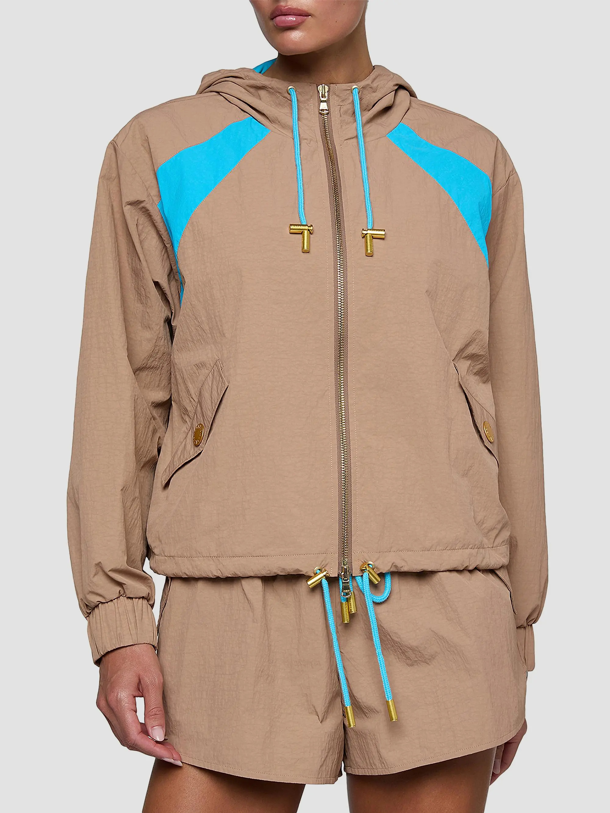 L'AGENCE Lark Colorblocked Windbreaker | Saks Fifth Avenue | Saks Fifth Avenue
