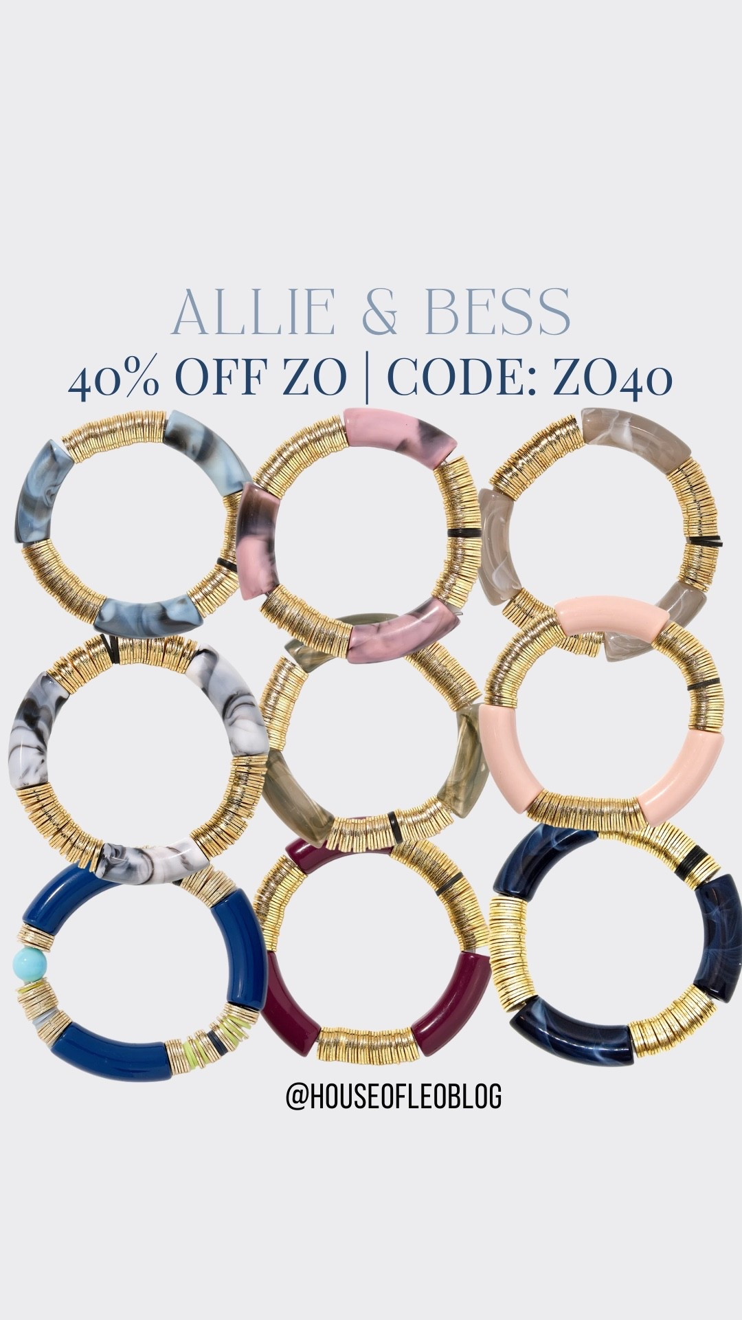 Code ZO40. Bracelets.

#LTKSaleAlert #LTKFindsUnder100 #LTKFindsUnder50