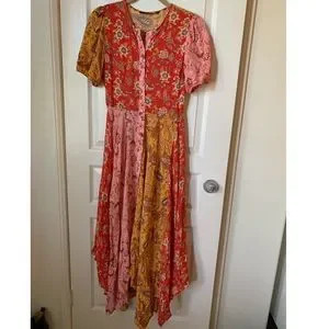 Zara Long Patchwork Dress | Poshmark