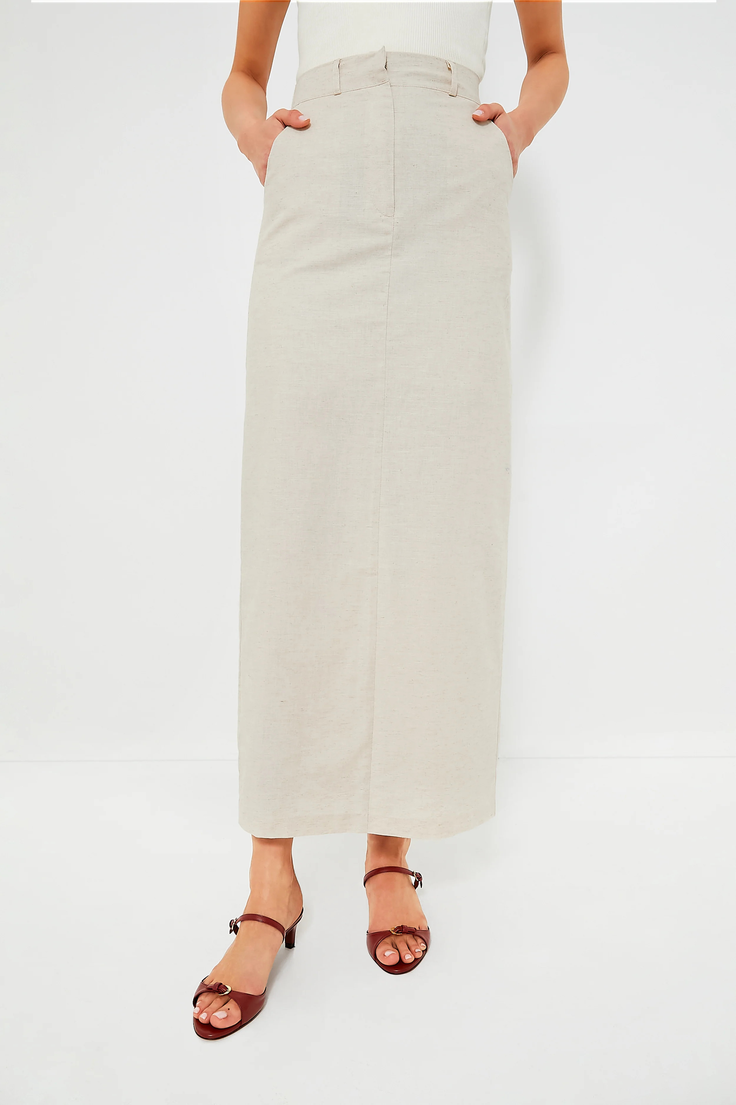 Natural Midi Skirt | Tuckernuck (US)