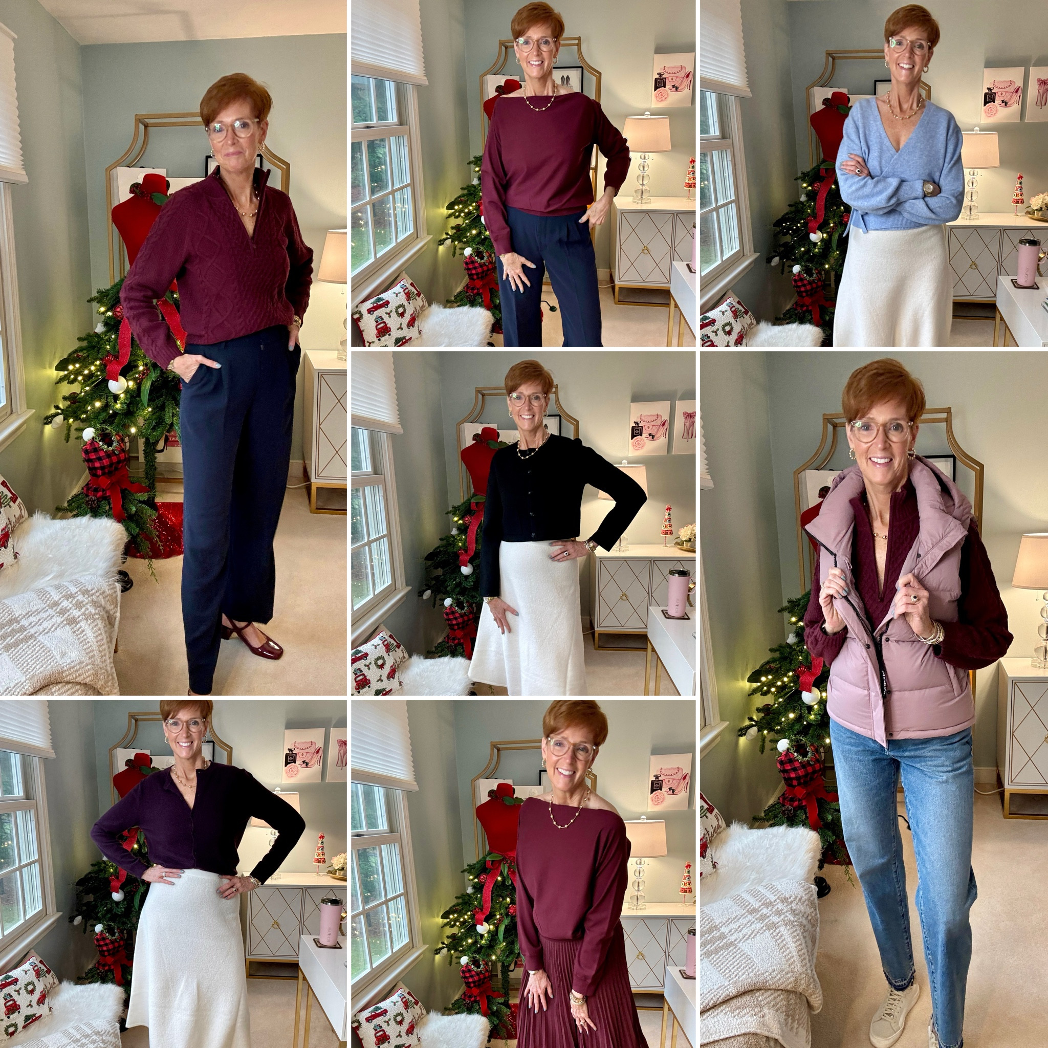 ✨ This is a sale you don’t want to miss! ✨ 

Get ready to upgrade your classic winter wardrobe with some truly timeless pieces from Aritzia’s Black Friday Sale! 🖤 From cozy knits and chic sweaters to versatile layers, I’m sharing a lineup of my favorite finds that blend warmth, comfort, and sophistication.

✨ Featured Items:
* Burgundy cable knit 1/4 zip sweater
* Navy trousers
* Burgundy wide-neck lightweight sweater
* Light blue wrap sweater
* Cream A-line skirt
* Black knit lady jacket
* Eggplant cashmere cardigan
* Burgundy crepe pleated skirt
* Mauve Super Puff vest

Whether you’re after that cozy knit, a statement layer, or a pop of color to elevate your winter wardrobe, these pieces are a perfect mix of classic and cozy.

Tap save for style inspo, Share with a friend who loves a classic deal, and head to my LTK shop for links to shop these looks at Aritzia’s Black Friday sale—happening November 26 - December 2! Don’t miss out!

#AritziaBlackFriday #TimelessWinterStyle #ClassicWardrobeEssentials #EverydayStyleOver50 #WinterWardrobeRefresh #cybersale #blackfridaysale #aritziastyle #aritziahaul #aritziaoutfits



#LTKCyberWeek #LTKSaleAlert #LTKStyleTip