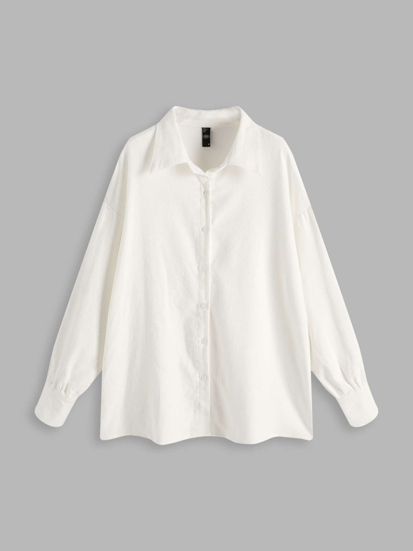 Barbiecore Office Siren White Solid Oversized Shirt For School Daily Casual Date Exhibition Coffe... | Cider