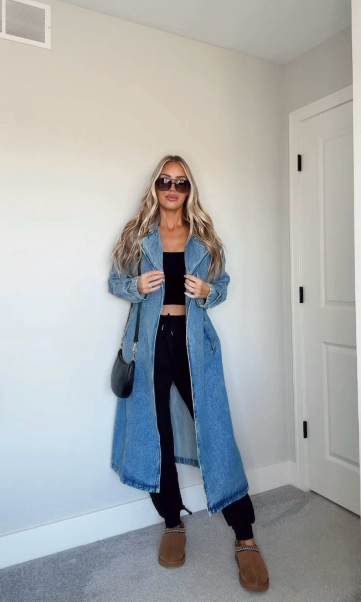 Mom outfit of the day 🖤 wearing a size M in the coat & pants and a size S in the top

#LTKFindsUnder100 #LTKFindsUnder50 #LTKStyleTip