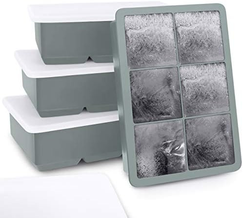 Kootek Ice Cube Trays 4 Pack - Silicone Ice Tray for Making 24 Pcs Large Ice Cubes, Easy Release ... | Amazon (US)