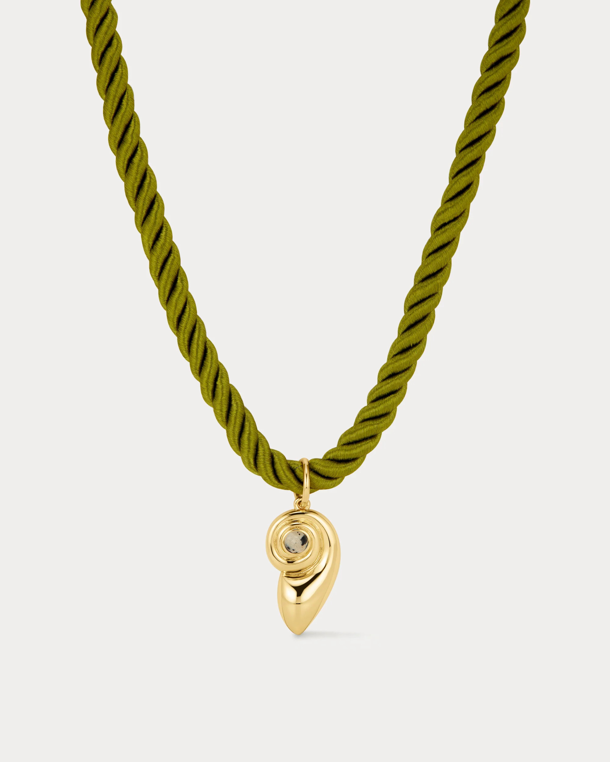 The Palma Shell Cord Necklace- Gold (Ships Early June) | Luv Aj Inc.