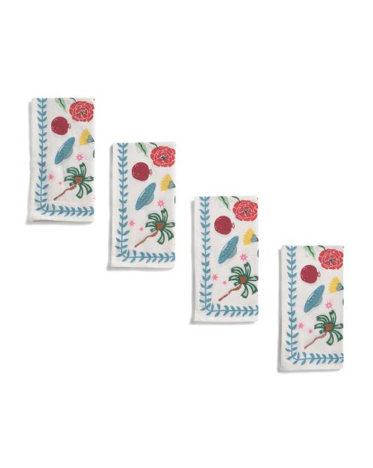 Set Of 4 Handmade Nammos Napkins | TJ Maxx