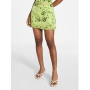 No Boundaries Sequin Embellished Mini Skirt, Women's XXS-XXL | Walmart (US)