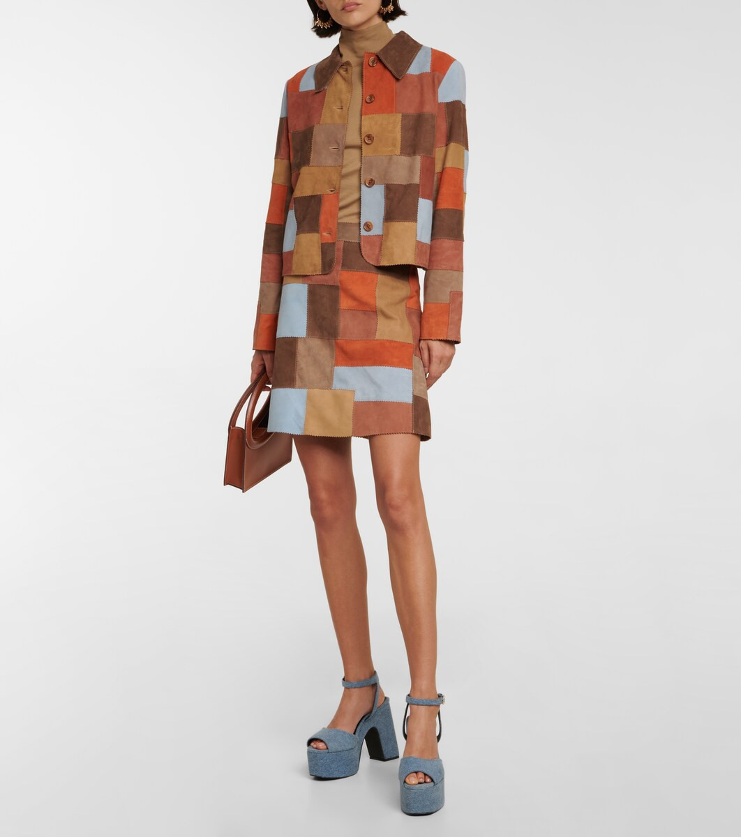 Corfu patchwork leather miniskirt | Mytheresa (US/CA)