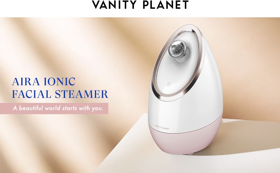 Amazon.com: Vanity Planet Aira Ionic Facial Steamer - (Rose Gold) - Pore Cleaner that Detoxifies, Cl | Amazon (US)