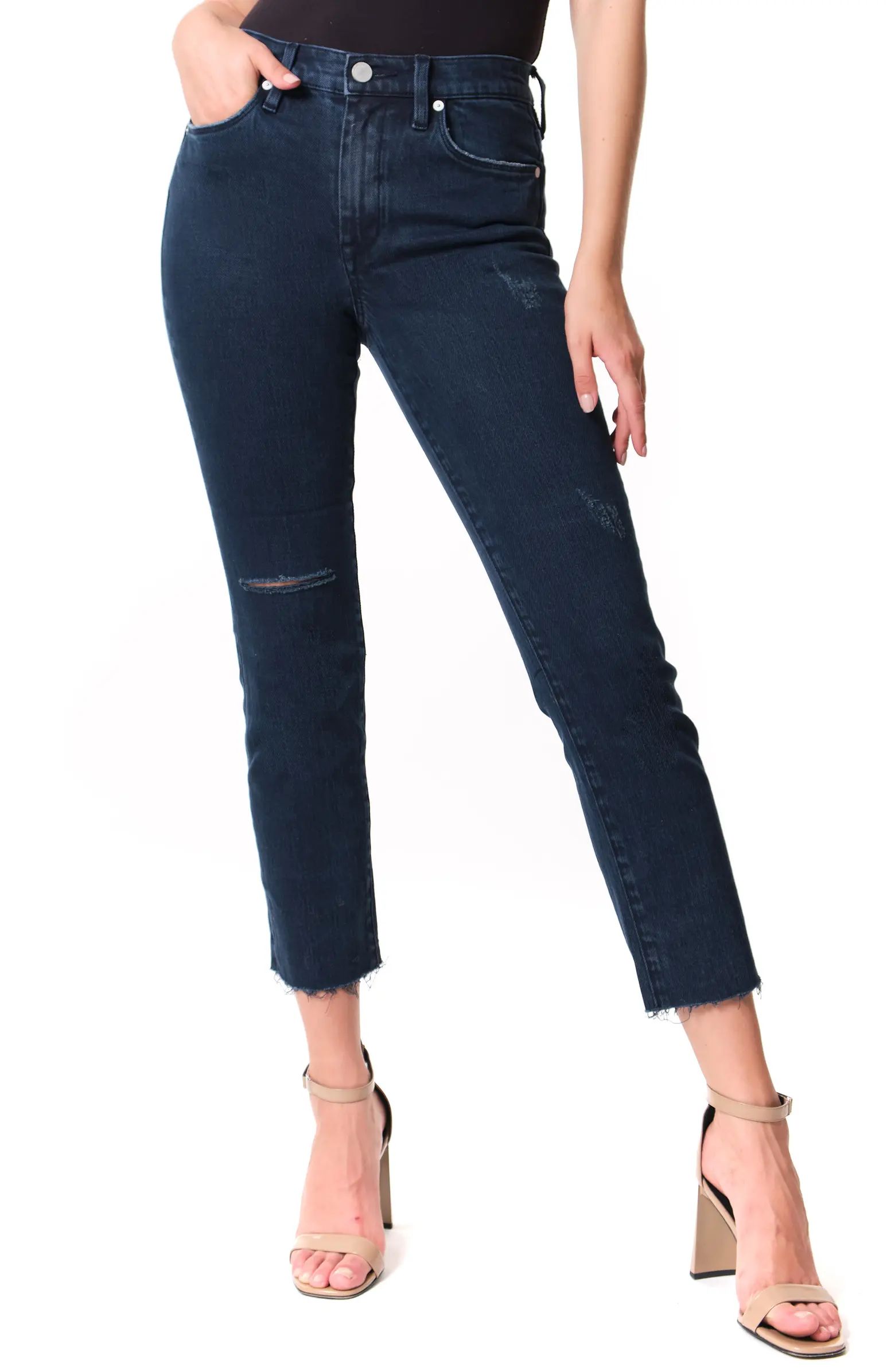 The Madison Ripped Straight Leg Jeans | Nordstrom