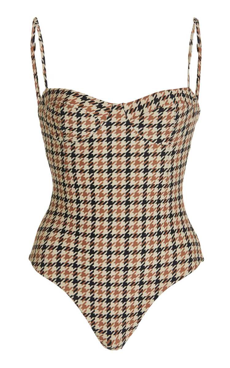 Vintage Houndstooth One-Piece Swimsuit | Moda Operandi (Global)