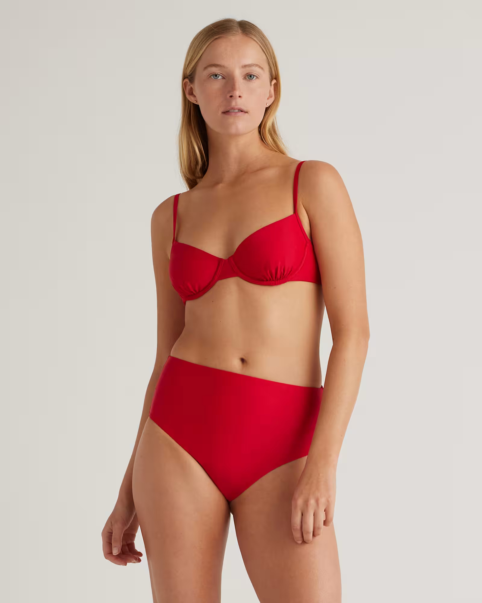 Italian Demi Bikini Top in Cherry | Quince