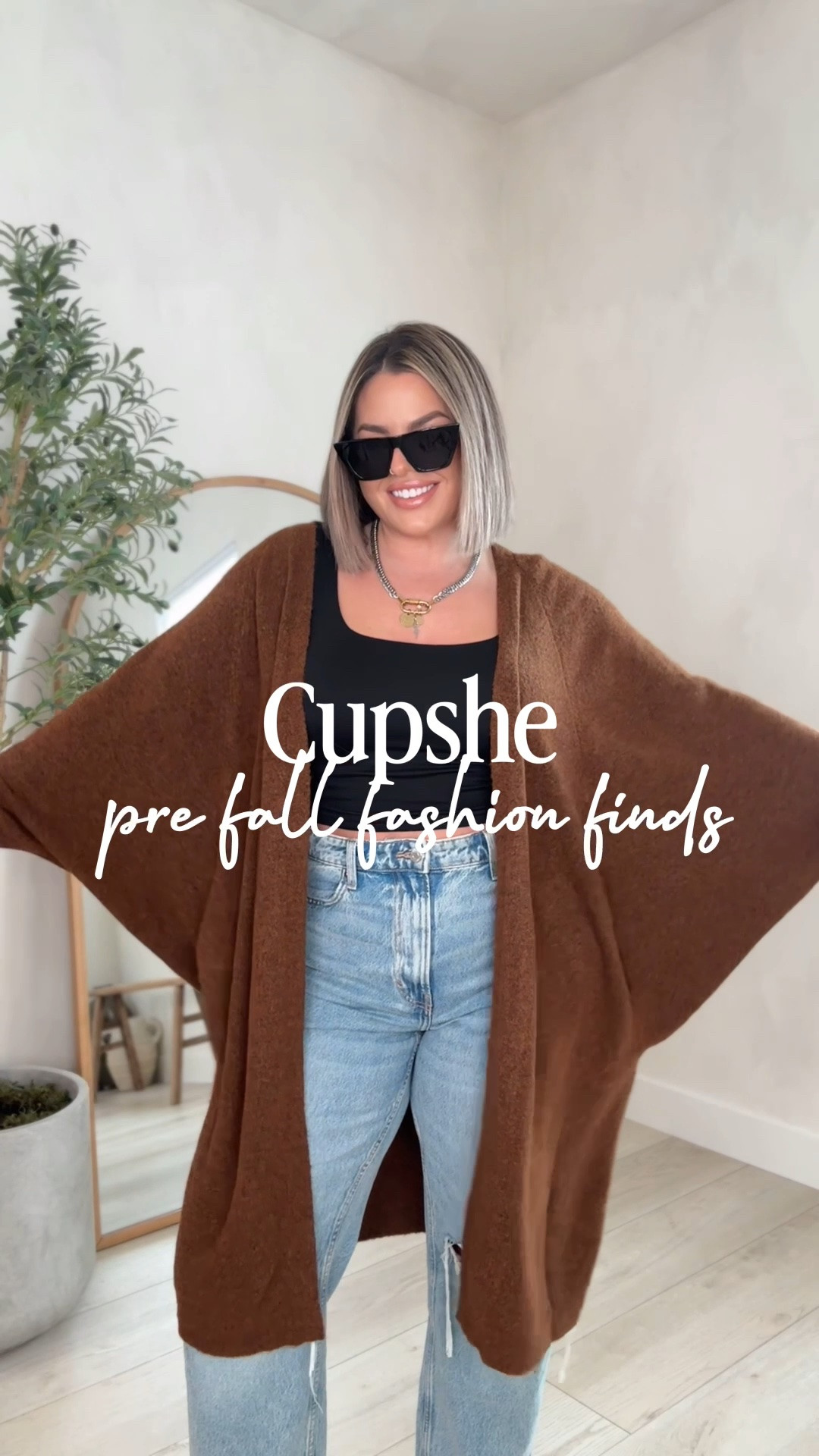 @Cupshe finds that are perfect to transition into the fall season with. #cupshe #cupshepartner 

Use code - Shayna15 to save 15% off over 70USD+


Tan set - L top & XL pants 
Dress xl 
Black pants xl 
Tan cardigan L 
Green blazer dress combo xl 
Rust color cardigan from my reel XL ( jeans are old ) no link
Cream and blazer knit top from my reel size L 

Anything else shown here like boots and bags I can’t link on this post. Jeans from my reel were old no link im sorry. Black pants from my reel I will link in a separate post.