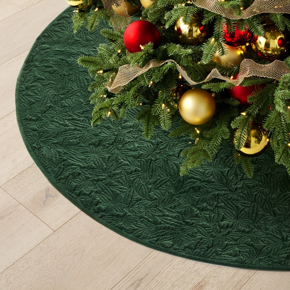 Velvet Quilted Tree Skirt | Williams-Sonoma