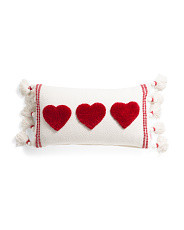 14x26 Tufted Hearts Tassel Pillow | Throw Pillows | Marshalls | Marshalls