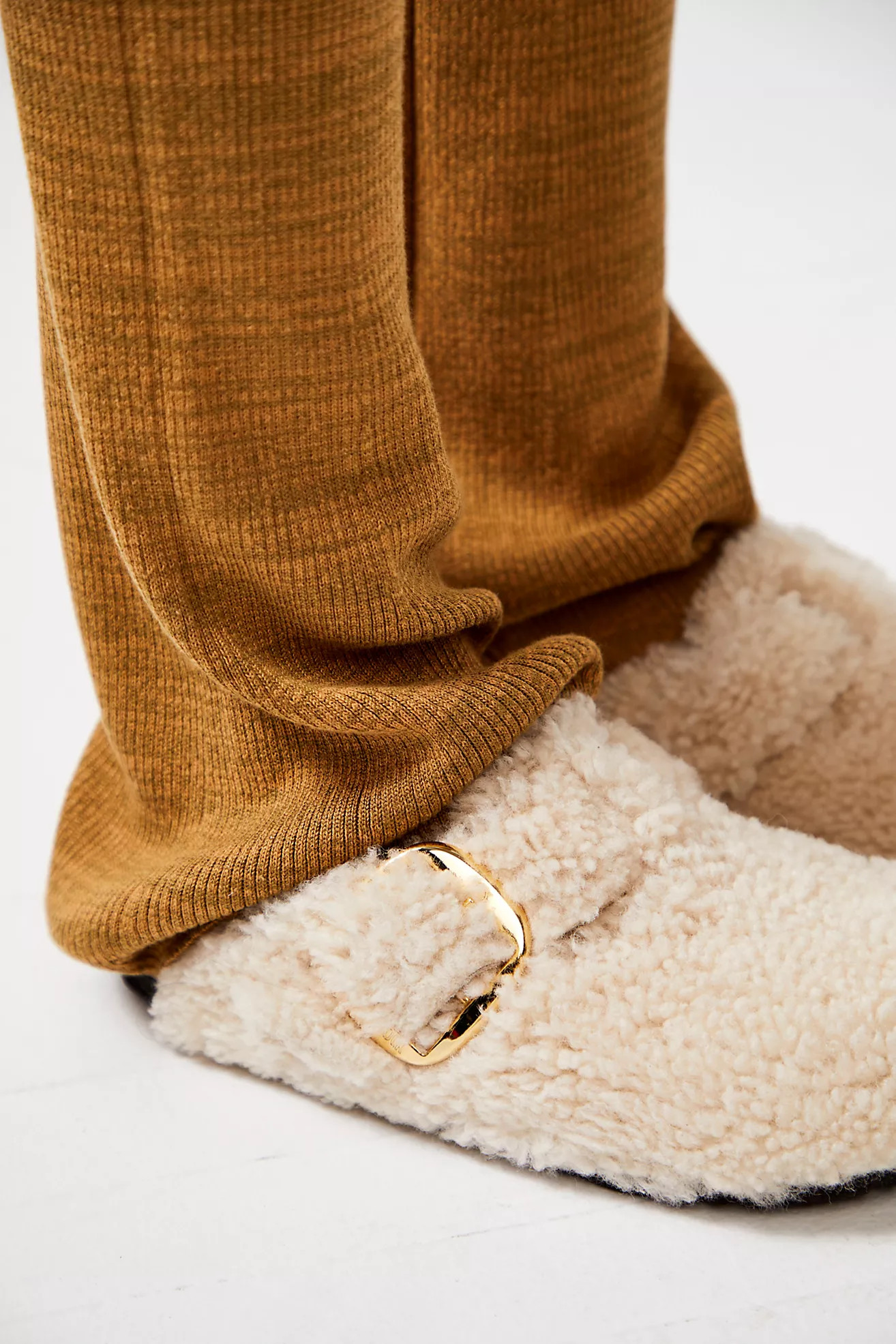 Birkenstock Boston Big Buckle Teddy Shearling Clogs | Free People (Global - UK&FR Excluded)