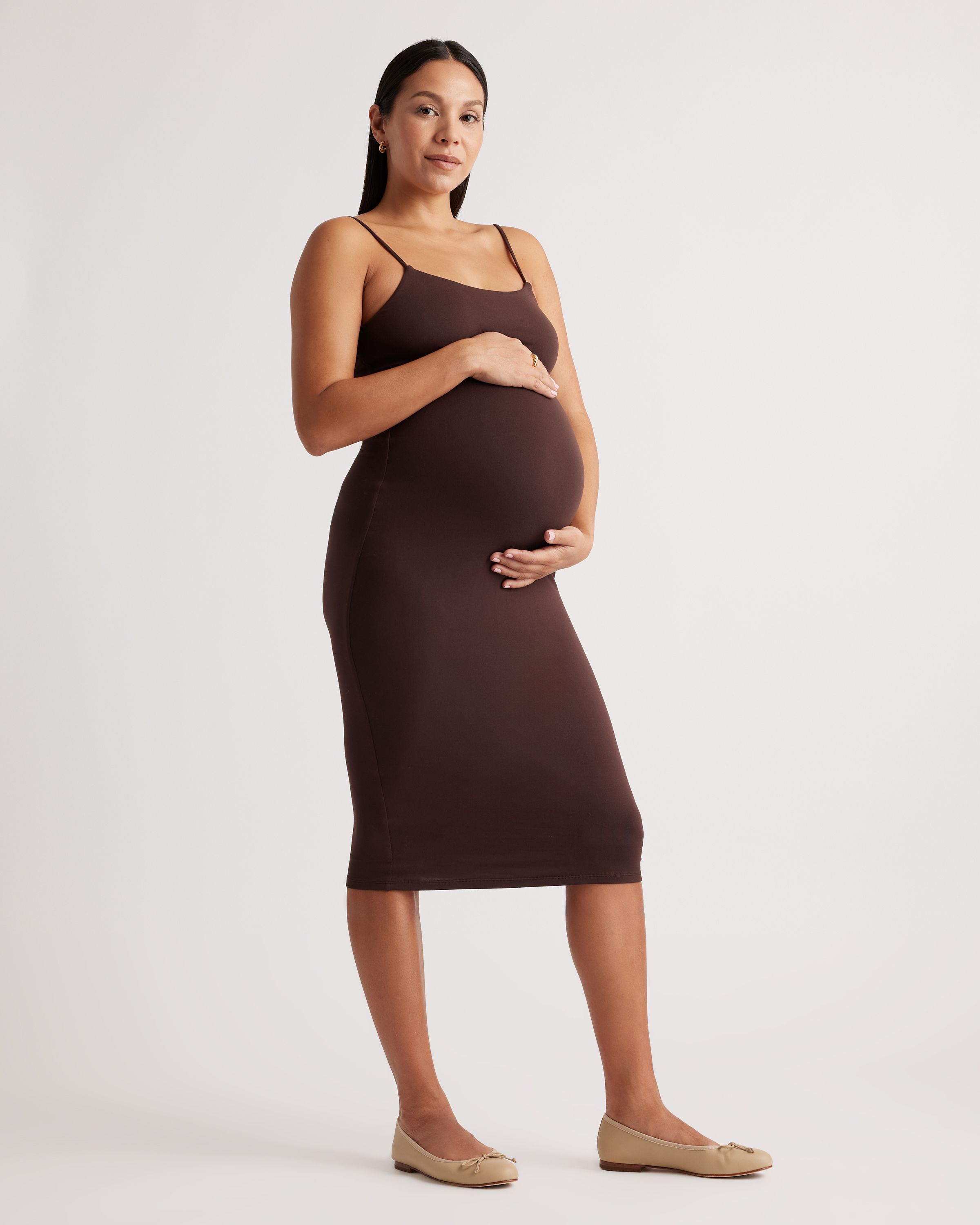 Recycled Knit Maternity Midi Dress | Quince
