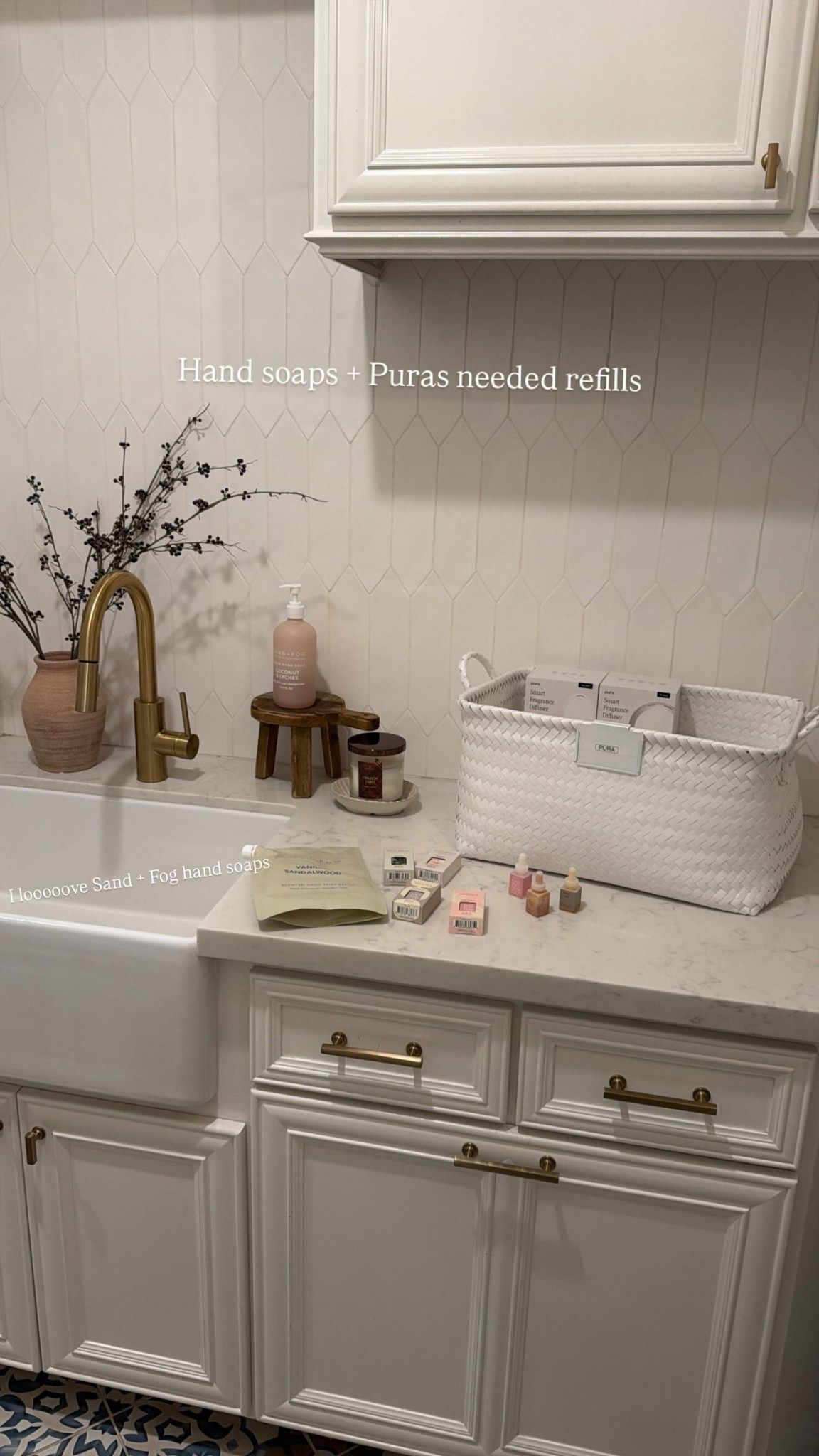 Hand soaps + Puras needed refills I looooove Sand + Fog hand soaps