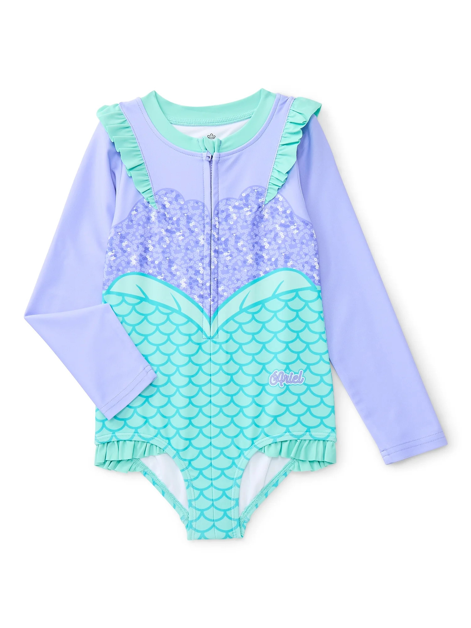 Character Toddler Girl Cosplay One- Piece Zip Swimsuit, Sizes 2T-5T | Walmart (US)