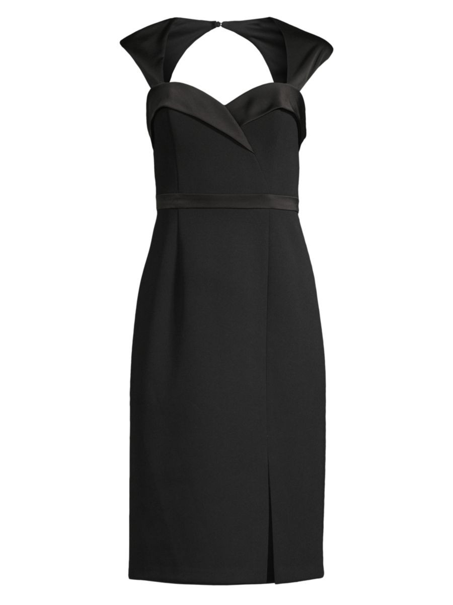 Mixed Media Sheath Dress | Saks Fifth Avenue