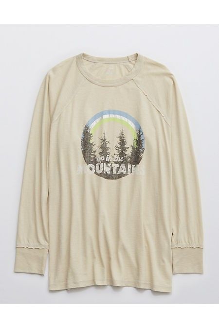 Aerie Ski Outfit Long Sleeve Graphic Tee | American Eagle Outfitters (US & CA)