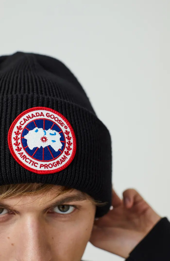 Canada Goose Arctic Disc Merino Wool Toque Beanie | Nordstrom | Nordstrom