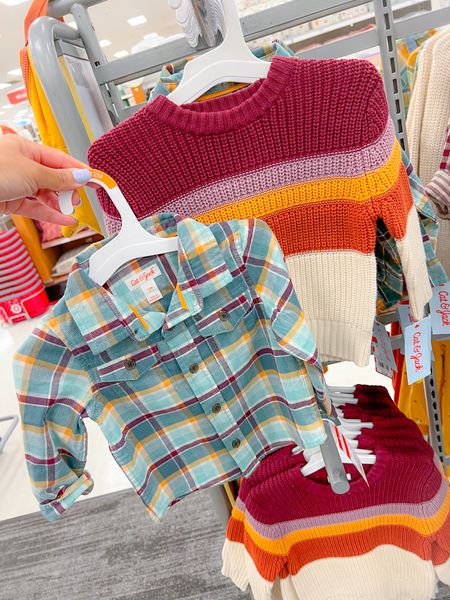 Target toddler boys flannel and pull over knit striped sweater #targetkids #targetgamily #catandjack #catandjavkboys #boysfallfashion #targetstyle

#LTKfamily #LTKkids